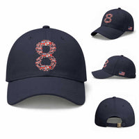 Fire Truck 8th Birthday Baseball Cap Firefighter Gift For Eight Year Old Kid