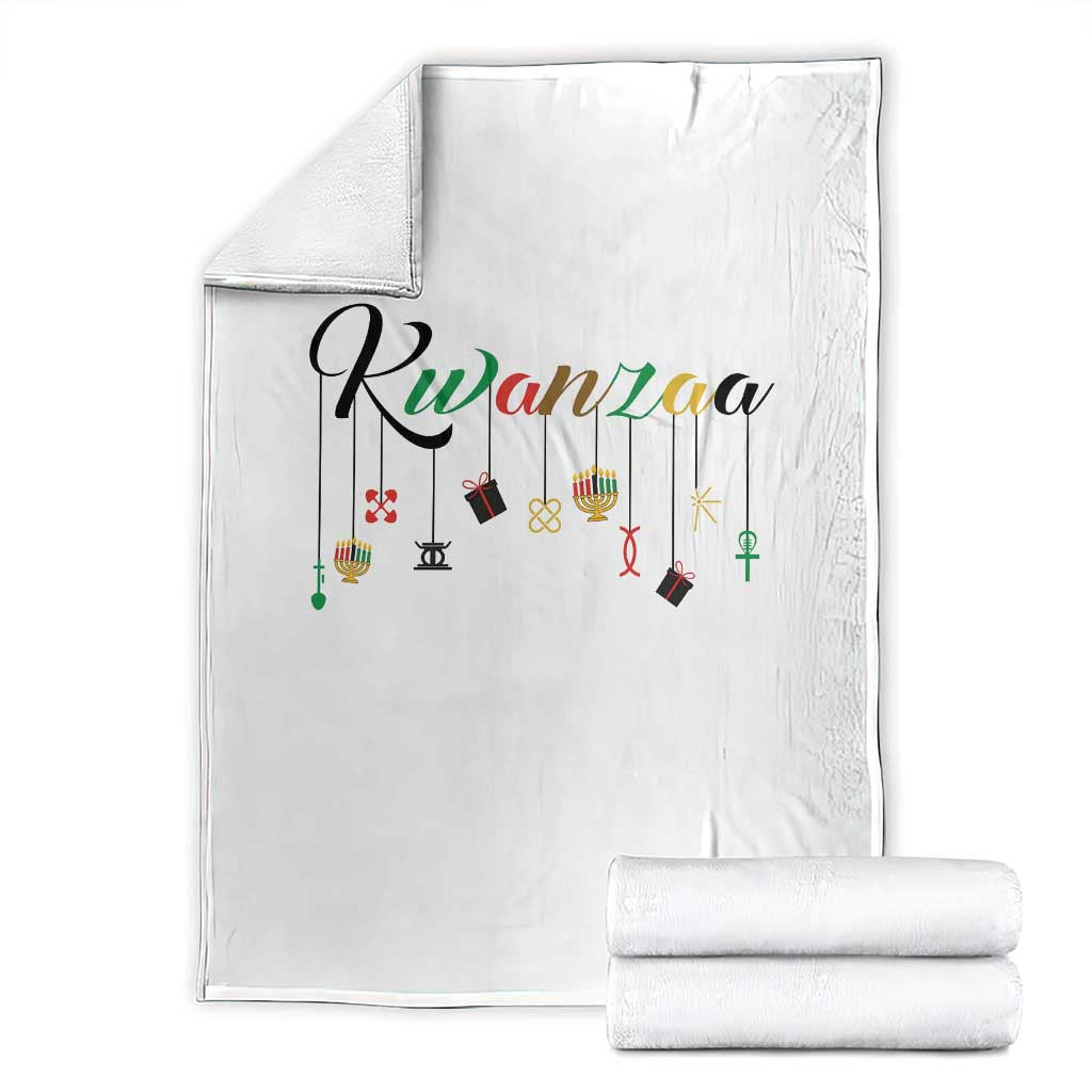 Kwanzaa Throw Blanket Lights Of Unity Seven Principles Heritage Gift - Wonder Print Shop