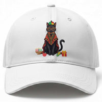 Cute Kwanzaa Cat Dashiki Baseball Cap African Heritage Gift