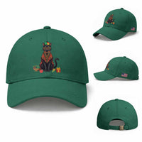 Cute Kwanzaa Cat Dashiki Baseball Cap African Heritage Gift