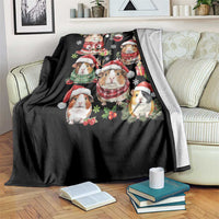 Funny Santa Cavy Squad Throw Blanket Christmas Guinea Pig Gift - Wonder Print Shop
