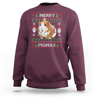 Merry Pigmas Ugly Christmas Sweatshirt Guinea Pig Lover - Wonder Print Shop