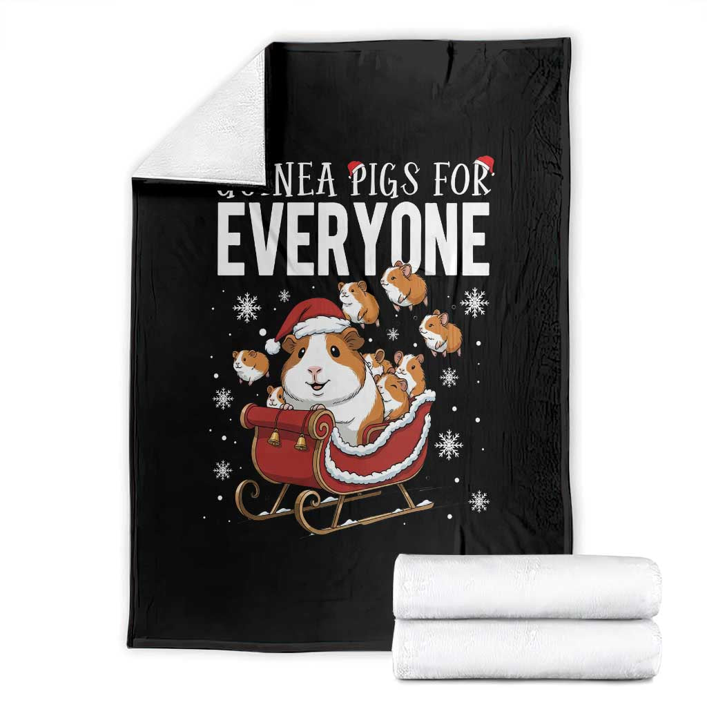 Christmas Guinea Pigs For Everyone Throw Blanket Funny Cavy Lover Gift - Wonder Print Shop