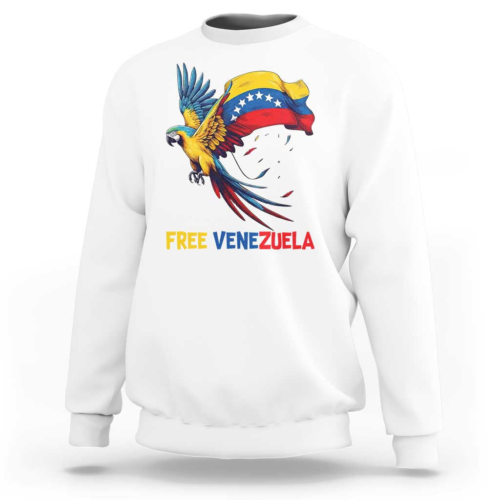 American Venezuela Support Freedom Sweatshirt Venezuelan Free - Wonder Print Shop