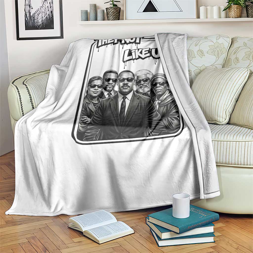 Vintage African American Heroes Throw Blanket They Not Like Us