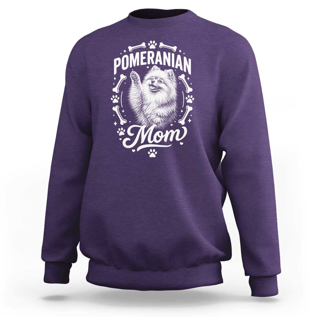 Vintage Pom Dog Mom Sweatshirt Pomeranian Lover Gift