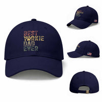 Best Yorkie Dad Ever Baseball Cap Retro Vintage Yorkshire Terrier Gift