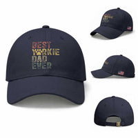 Best Yorkie Dad Ever Baseball Cap Retro Vintage Yorkshire Terrier Gift