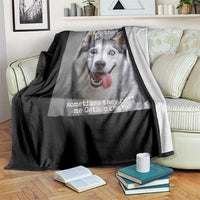 Funny Siberian Husky Meme Throw Blanket My Name Is Stop That