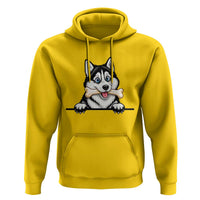 Cute Siberian Husky Puppy Hoodie Chewing Bone Meme