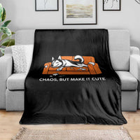 Mischievous Husky Owner Gift Throw Blanket Chaos But Make It Cute
