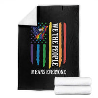Patriotic Rainbow Pride American Eagle Throw Blanket We The People LGBT Pride