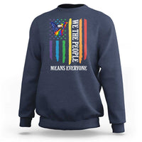 Patriotic Rainbow Pride American Eagle Sweatshirt We The People LGBT Pride