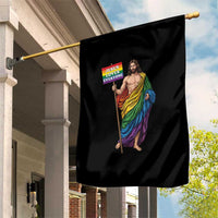 Christian LGBTQ Support Garden Flag Jesus Loves Everyone