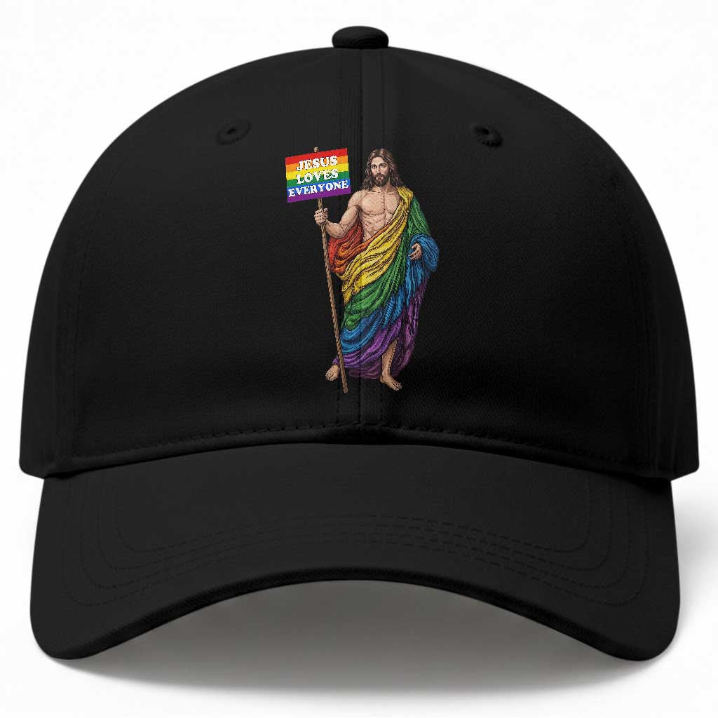 Christian LGBTQ Support Baseball Cap Jesus Loves Everyone