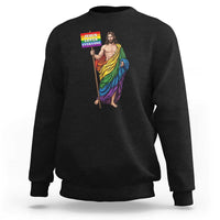 Christian LGBTQ Support Sweatshirt Jesus Loves Everyone