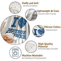 Meteor Shower Lover Throw Blanket Astronomy Enthusiast Gift