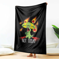 Dinosaur Meteor Shower Astronomy Humor Throw Blanket Not Today