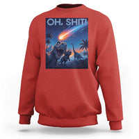 Funny Dinosaur Meteorite Sweatshirt Astronomy Lover Gift