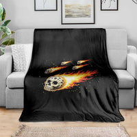 Skull Meteorite Throw Blanket Deep Space Asteroid Meteor Shower