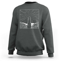 Meteor Shower Science Gift Sweatshirt Dog Watching Stars