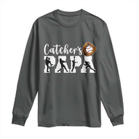 Catchers Papa Long Sleeve Shirt Funny Gift For Catcher Player - Wonder Print Shop