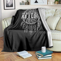 Im Not As White As I Look Throw Blanket Native Inspired Dreamcatcher