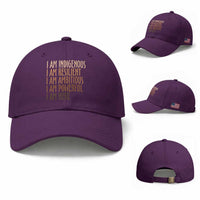 Indigenous Peoples Day Gifts Baseball Cap Resilient Ambitious Powerful Here