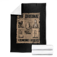 The Original Founding Fathers Throw Blanket Native American Indigenous Leaders Graphic