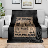 The Original Founding Fathers Throw Blanket Native American Indigenous Leaders Graphic