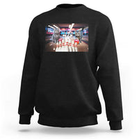 Funny Cats Bowling Battle Sweatshirt Gift For Cat Lovers - Wonder Print Shop
