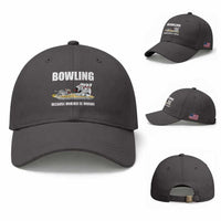 Funny Cat Baseball Cap Bowling Because Murder Is Wrong Gift