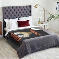 Funny Cat Bowling Gift Throw Blanket Purrfect Striker - Wonder Print Shop