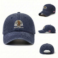 Funny Bigfoot Bowling Washed Cotton Baseball Cap Gift For Bowler