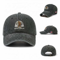 Funny Bigfoot Bowling Washed Cotton Baseball Cap Gift For Bowler