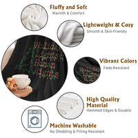 Xmas Holiday Lights And Human Rights Throw Blanket Equality Supporter Gift - Wonder Print Shop