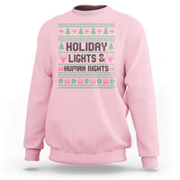 Christmas Lights For Human Rights Sweatshirt Equality Supporter Gift - Wonder Print Shop