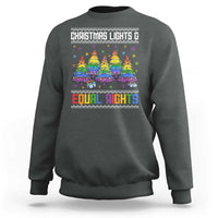 Christmas Equality Lights Ugly Sweater Sweatshirt Xmas Activism Gift - Wonder Print Shop