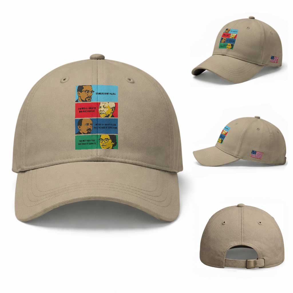 African American Leaders History Quote Gift Baseball Cap