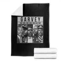 Marcus Garvey Quote Throw Blanket One God One Aim One Destiny