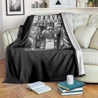 Marcus Garvey Quote Throw Blanket One God One Aim One Destiny