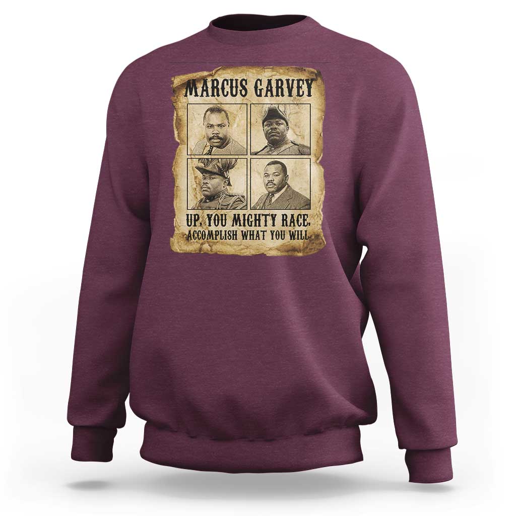 Vintage Marcus Garvey Sweatshirt Up You Mighty Race Quote