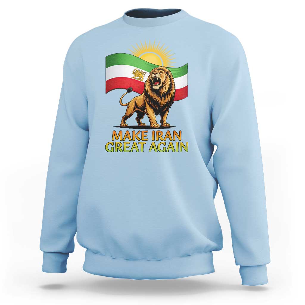 Patriotic Iranian Pride Gift Sweatshirt Make Iran Great Again