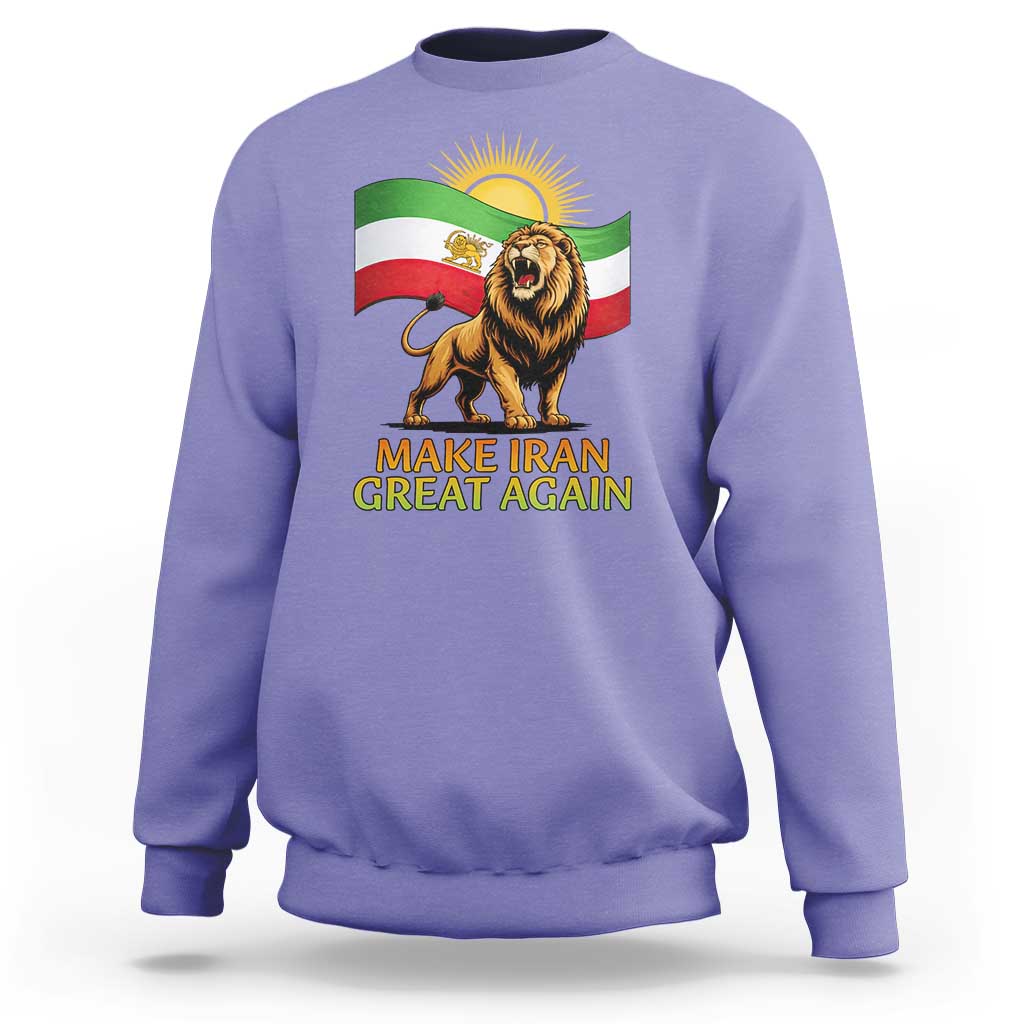 Patriotic Iranian Pride Gift Sweatshirt Make Iran Great Again