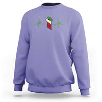 Free Iran Sweatshirt Patriotic Heartbeat Flag Movement Gift