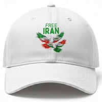 Iranian Flag Peace Doves Baseball Cap Free Iran Freedom Statement Gift
