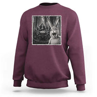 Funny Easter Bunny Selfie Sweatshirt Bigfoot Jersey Devil Chupacabra Egg Hunt
