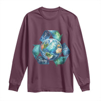 Earth Day Dont Be Trashy Long Sleeve Shirt Environmental Awareness Gift