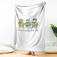 Make Everyday Earth Day Throw Blanket Eco Friendly Cat Lover