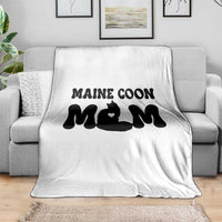 Maine Coon Mom Throw Blanket Cat Lover Gift For Her